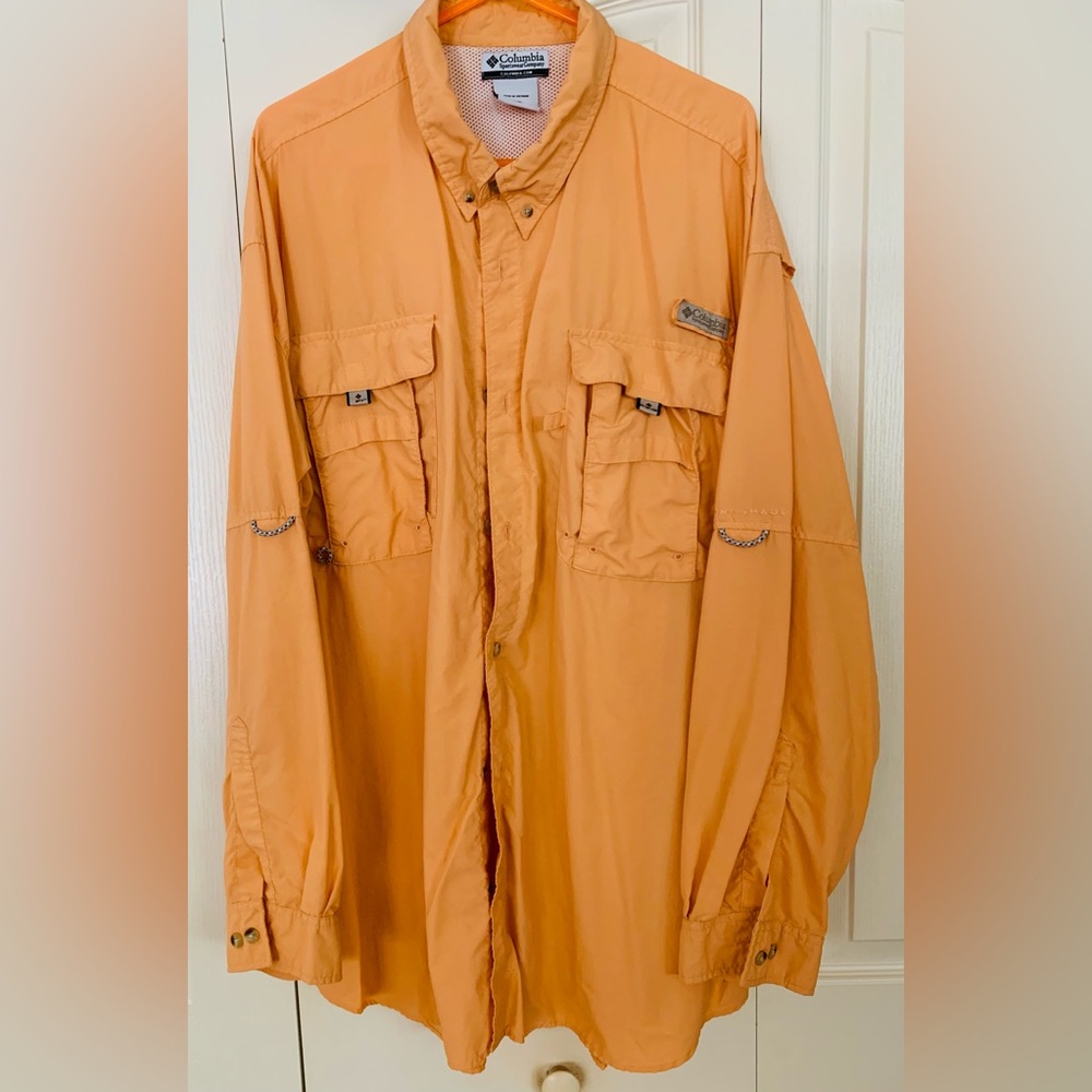 Men’s button down long sleeve, Columbia fishing shirt
